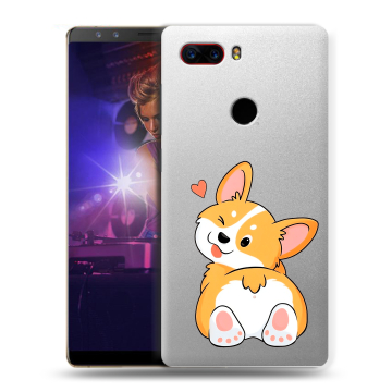 Пластиковый чехол на ZTE Nubia Z17S с принтом Корги