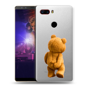 Пластиковый чехол на ZTE Nubia Z17S с принтом Медведь