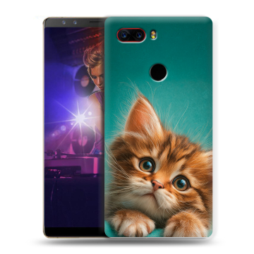 Пластиковый чехол на ZTE Nubia Z17S с принтом котенок