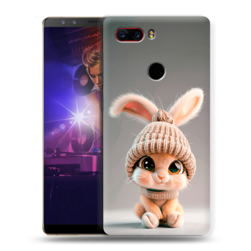 Пластиковый чехол на ZTE Nubia Z17S с принтом Кролик