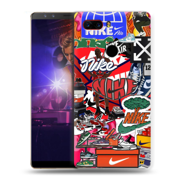 Пластиковый чехол на ZTE Nubia Z17S с принтом Найк Nike яркий