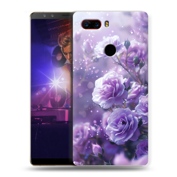 Пластиковый чехол на ZTE Nubia Z17S с принтом Розы цветы