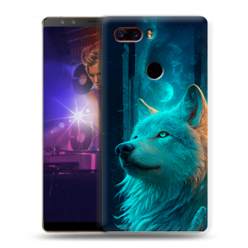 Пластиковый чехол на ZTE Nubia Z17S с принтом бабочки саккура