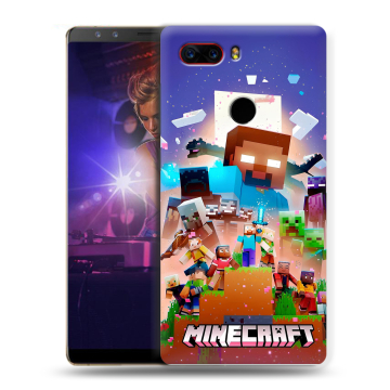 Пластиковый чехол на ZTE Nubia Z17S с принтом Майнкрафт Minecraft