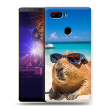 Пластиковый чехол на ZTE Nubia Z17S с принтом Капибара