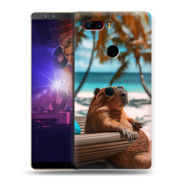Пластиковый чехол на ZTE Nubia Z17S с принтом Капибара
