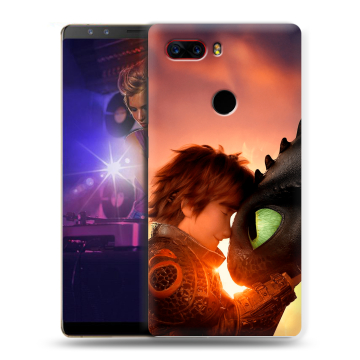 Пластиковый чехол на ZTE Nubia Z17S с принтом Как приручить дракона