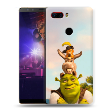 Пластиковый чехол на ZTE Nubia Z17S с принтом Шрек Shrek