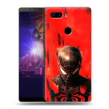 Пластиковый чехол на ZTE Nubia Z17S с принтом человек паук spiderman