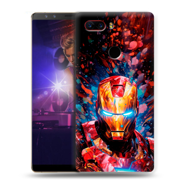 Пластиковый чехол на ZTE Nubia Z17S с принтом Железный человек Ironman