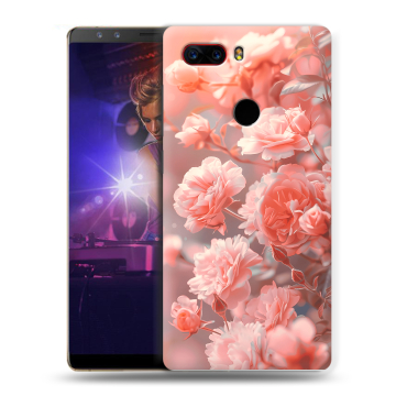 Пластиковый чехол на ZTE Nubia Z17S с принтом Розы цветы