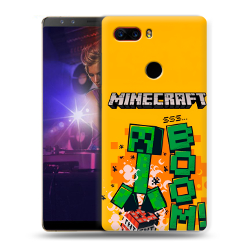 Пластиковый чехол на ZTE Nubia Z17S с принтом Майнкрафт Minecraft