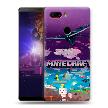 Пластиковый чехол на ZTE Nubia Z17S с принтом Майнкрафт Minecraft