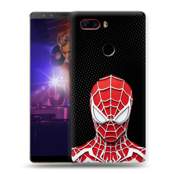 Пластиковый чехол на ZTE Nubia Z17S с принтом человек паук spiderman