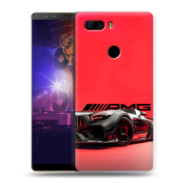 Пластиковый чехол на ZTE Nubia Z17S с принтом Мерседес Mercedes AMG