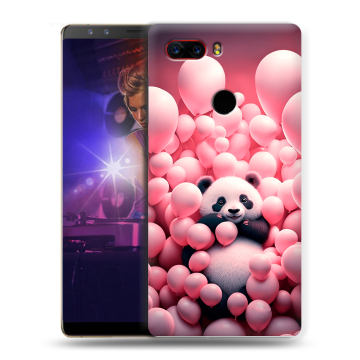Пластиковый чехол на ZTE Nubia Z17S с принтом Панда