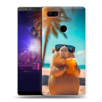 Пластиковый чехол на ZTE Nubia Z17S с принтом Капибара
