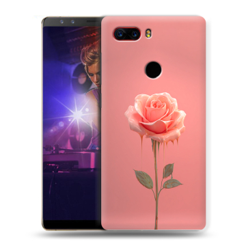 Пластиковый чехол на ZTE Nubia Z17S с принтом Розовая роза