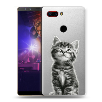 Пластиковый чехол на ZTE Nubia Z17S с принтом Котенок