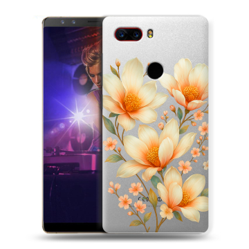 Пластиковый чехол на ZTE Nubia Z17S с принтом Цветы
