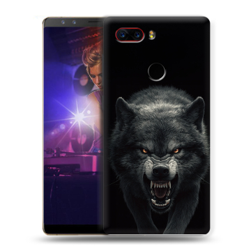 Пластиковый чехол на ZTE Nubia Z17S с принтом Волк