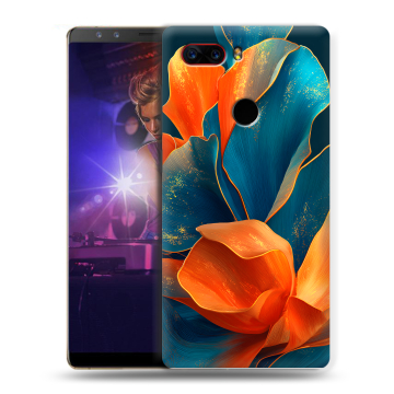 Пластиковый чехол на ZTE Nubia Z17S с принтом Цветы