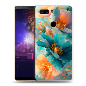 Пластиковый чехол на ZTE Nubia Z17S с принтом Цветы