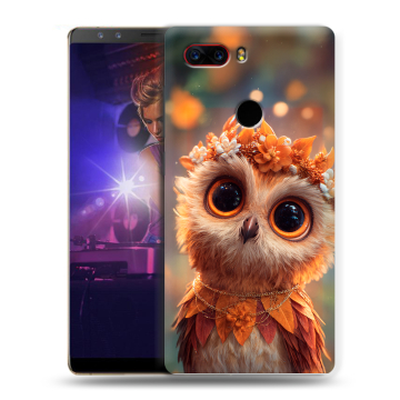 Пластиковый чехол на ZTE Nubia Z17S с принтом Милая сова
