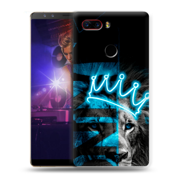 Пластиковый чехол на ZTE Nubia Z17S с принтом Король лев
