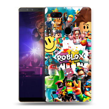 Пластиковый чехол на ZTE Nubia Z17S с принтом Roblox Роблокс