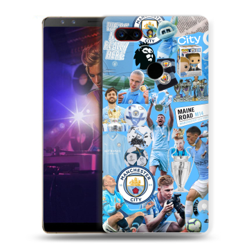 Пластиковый чехол на ZTE Nubia Z17S с принтом Man City Манчестер Сити