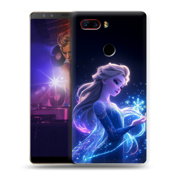 Пластиковый чехол на ZTE Nubia Z17S с принтом Холодное сердце Frozen