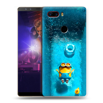 Пластиковый чехол на ZTE Nubia Z17S с принтом Миньоны