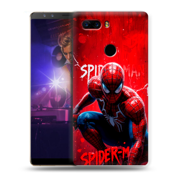 Пластиковый чехол на ZTE Nubia Z17S с принтом Spiderman Человек паук