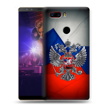 Пластиковый чехол на ZTE Nubia Z17S с принтом Флаг России