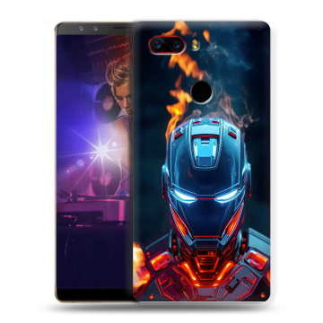 Пластиковый чехол на ZTE Nubia Z17S с принтом IronMan Железный человек