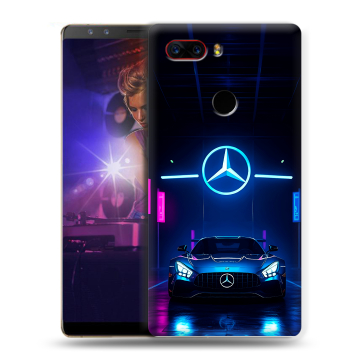 Пластиковый чехол на ZTE Nubia Z17S с принтом Mercedes Мерседес