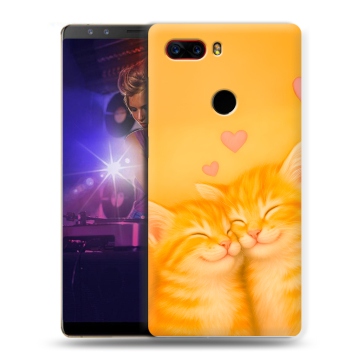 Пластиковый чехол на ZTE Nubia Z17S с принтом Милые котята