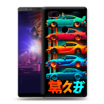 Пластиковый чехол на ZTE Nubia Z17S с принтом машины тачки