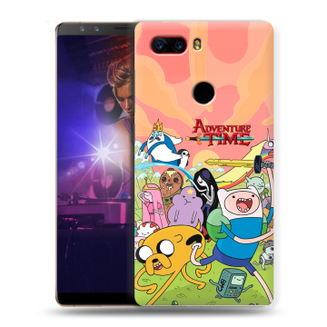 Пластиковый чехол на ZTE Nubia Z17S с принтом Adventure time Время приключений