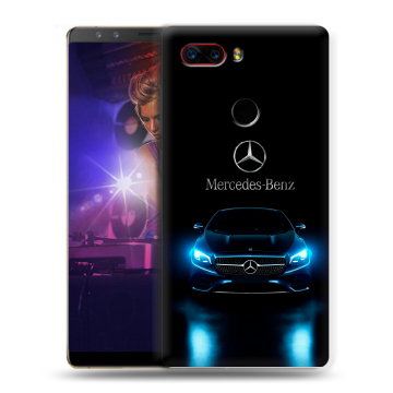 Пластиковый чехол на ZTE Nubia Z17S с принтом Mercedes Мерседес