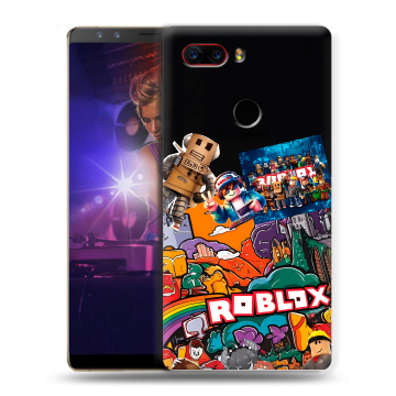 Пластиковый чехол на ZTE Nubia Z17S с принтом Roblox Роблокс