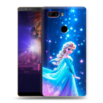 Пластиковый чехол на ZTE Nubia Z17S с принтом Холодное сердце Frozen