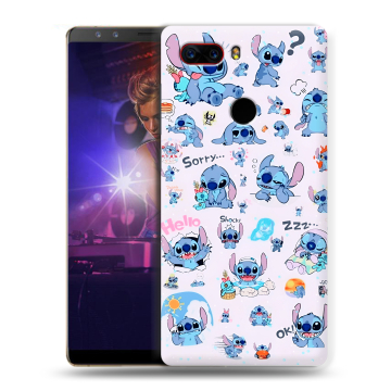 Пластиковый чехол на ZTE Nubia Z17S с принтом Лило и Стич