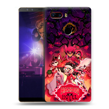 Пластиковый чехол на ZTE Nubia Z17S с принтом Hazbin Hotel Отель Хазбин