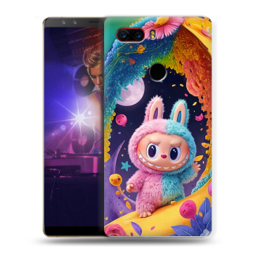 Пластиковый чехол на ZTE Nubia Z17S с принтом Labubu Лабубу