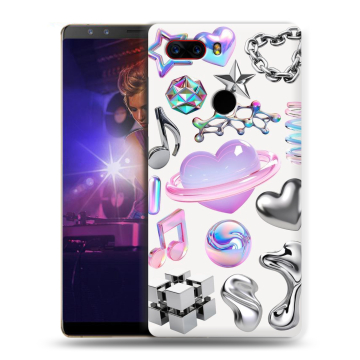 Пластиковый чехол на ZTE Nubia Z17S с принтом Y2K