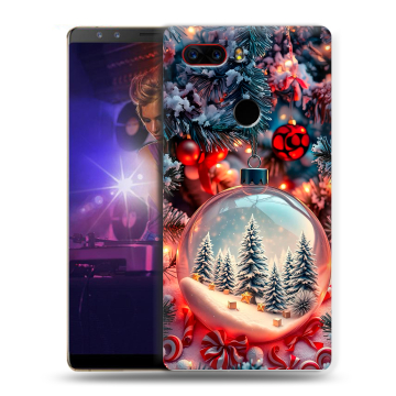 Пластиковый чехол на ZTE Nubia Z17S с принтом Новый год