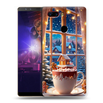 Пластиковый чехол на ZTE Nubia Z17S с принтом Новый год