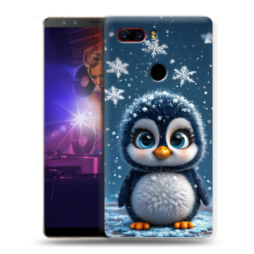 Пластиковый чехол на ZTE Nubia Z17S с принтом Новый год